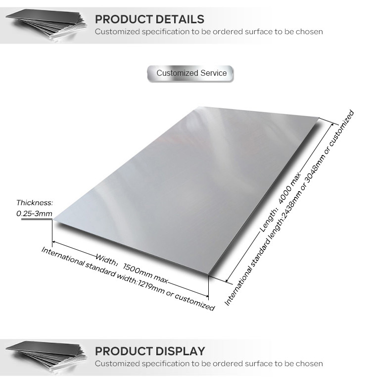 BA Polishing Thin 430 Size 4x10 Cold Rolled Stainless Steel Sheet 0.8 Mm AISI