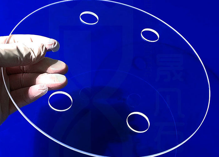 High Light Transmittance Transparent Uv Fused Quartz Plate