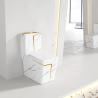 Buy cheap American Standard ADA Floor Standing Toilet Gold Marbling Square from wholesalers