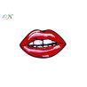Buy cheap Womens Dress Iron On Embroidered Patches Red Lips Logo Heat / Scissor Cut Border from wholesalers