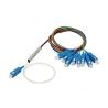 Buy cheap SC UPC Blue Fiber 8 Way Fiber Splitter , 1x8 Plc Splitter With Blister from wholesalers