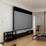 Aluminum Recessed Tab Tensioned Motorized Screen IR