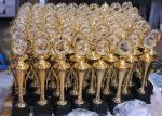 Sportsman Awarding Plastic Award Cups Trophies , Gold Plated Sports Cup Trophy
