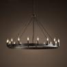 Buy cheap Wrought iron Chandelier art retro industrial Black LOFT restaurant bar clothing candle Chandelier(WH-CI-116) from wholesalers