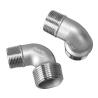 Buy cheap 1/2' 1.0' RTS Stainless Steel 304 Pipe Fittings Double Male Threaded 90 Degree Elbow from wholesalers
