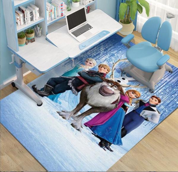 Buy cheap Frozen Cartoon Crystal Velvet Rectangle Floor Carpets For Bedroom 200*300cm from wholesalers