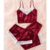 Buy cheap Lace Floral Sexy Bodysuit Lingerie Fashion Silk Satin Sleepwear For Womens from wholesalers