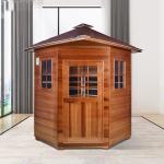 Garden Cabin Outdoor Steam Sauna , Outdoor Wooden Sauna Room