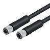 Buy cheap M5 Waterproof 3 Pin Male Female Connector Left / Right Angle Molding Cable Assembly from wholesalers
