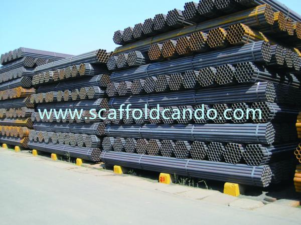 Buy cheap Best price and quality painted galvanized scaffolding steel pipe, GI tube for construction project BS 1139, 48.3*6000mmL from wholesalers