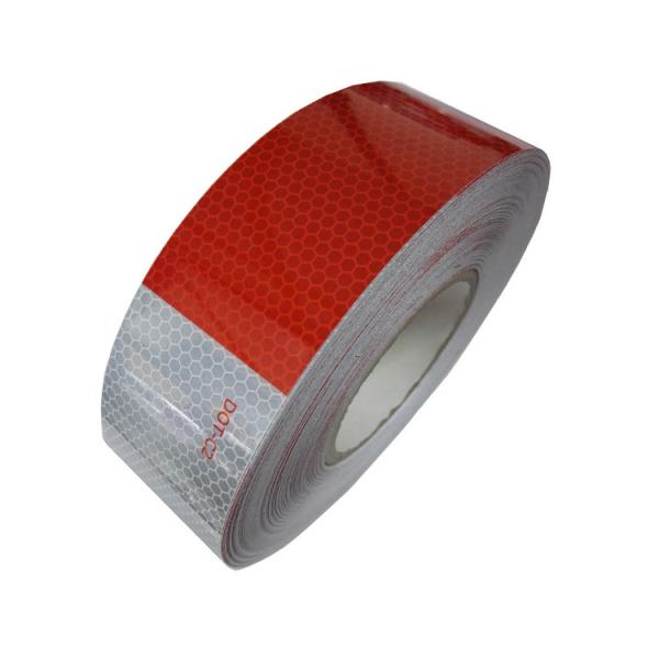 Buy cheap 50mm Red-White DOT-C2 Reflective Tape Light Reflective Tape Glass Beads Reflective Tape from wholesalers
