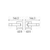 Buy cheap Slim Square Contemporary Internal Door Handles For Home / Bedroom from wholesalers