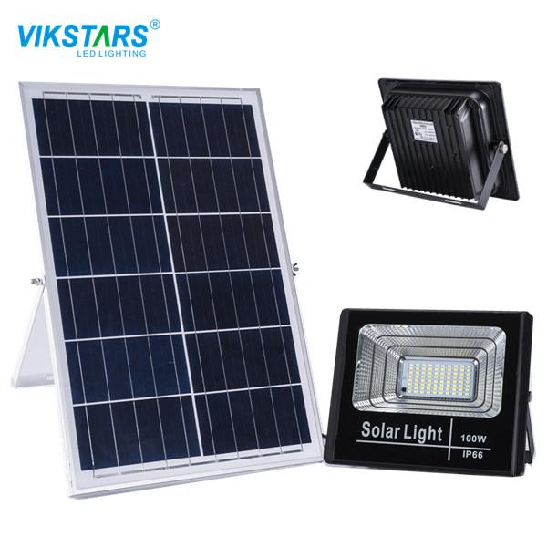 Buy cheap 30w 60W Solar 100W LED Flood Light Aluminum Bracket Arm With 3.7V Battery from wholesalers