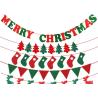 Buy cheap 6 Set 55 PCS Merry Christmas And Happy New Year Banner from wholesalers