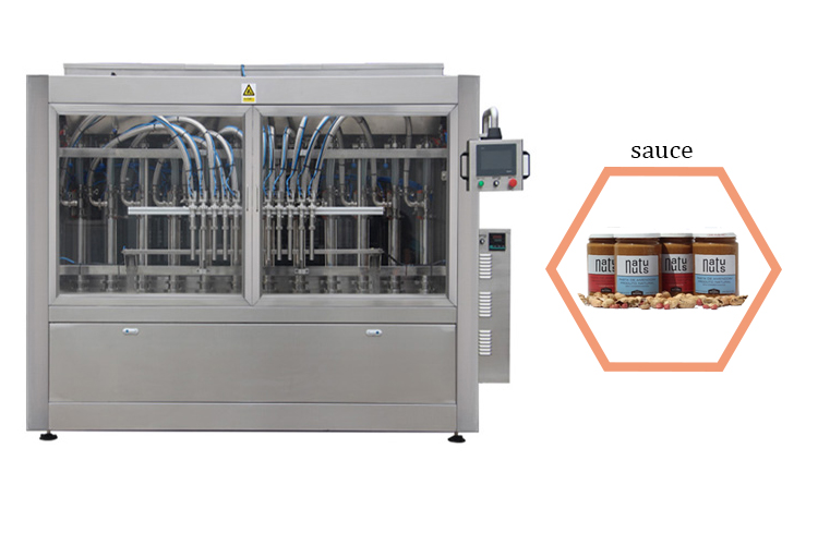 Electric Sauce Bottling Equipment Ketchup Sauce Filling Machine 0.6Map Air pressure