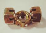 Hexagon Slotted 14mm Castle Nut Electroplating Color Zinc For Heavy Duty