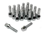 Durable Chrome Wheel Lug Bolts Shank Conical Seat Fit BMW 230i / 420i / 430i
