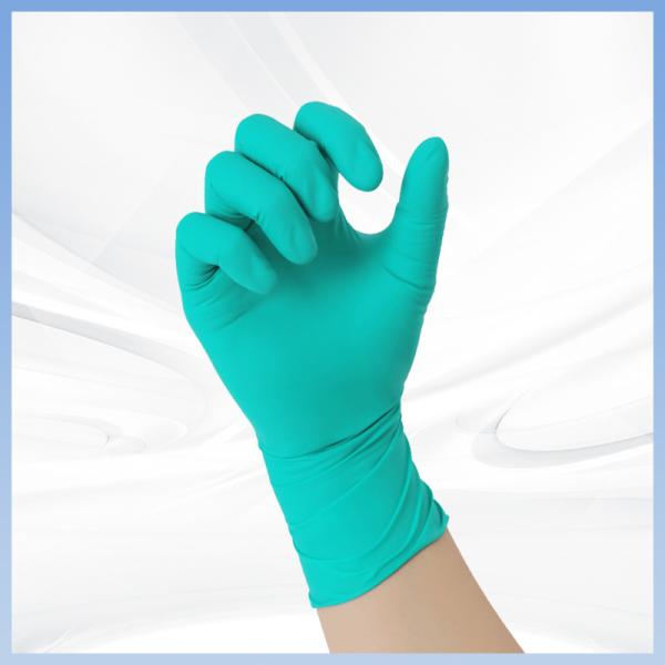 Buy cheap Green Nitrile Gloves Powder Free Latex Free For Painting Chemical Resistant from wholesalers