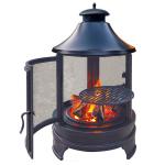 Clasical Metal Stamping 51*51*53cm Outdoor Wood Fired Oven Powder Coated