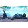 Buy cheap Casting Metal Bronze Mermaid Sculpture Modern Outdoor Pool Decoration from wholesalers