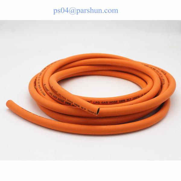 Buy cheap Rubber Orange Low Pressure Flexible Gas Hose BS EN16436 5/16" Inch from wholesalers