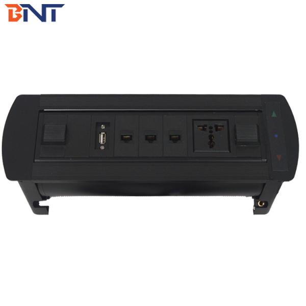 Buy cheap Matte Black Conference Table Outlet , Desktop Motorized Flip Up Power Outlet from wholesalers