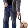 Buy cheap Luxury Handmade Dog Leather Leashes Easy Control Braided Style Comfortable Hand Feeling from wholesalers