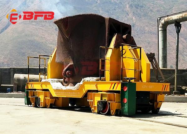 Buy cheap 1-500t heat proof molten steel ladle battery power transfer car for steel plant moving on rail from wholesalers