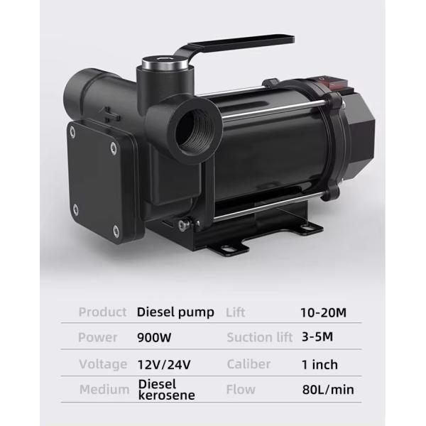 High Flow Compact Size 220 Volt 60L/min Electric Oil Portable Diesel Fuel Transfer Pump