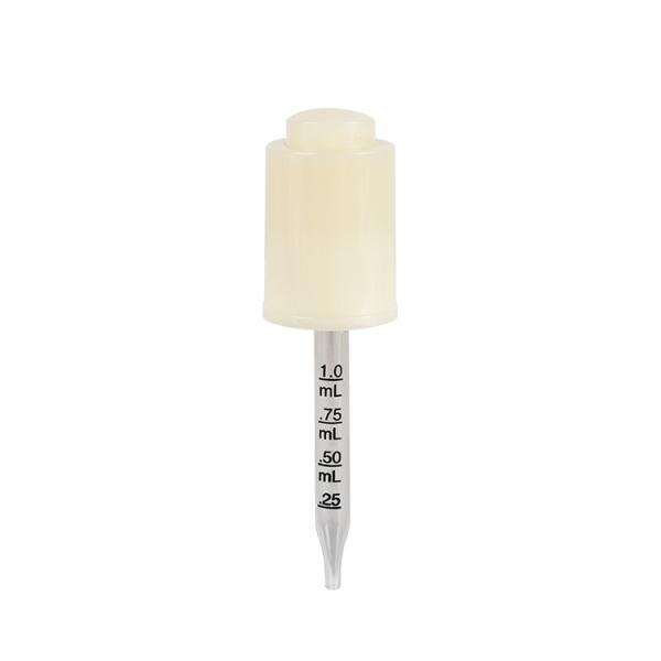 Buy cheap 0.25ml - 1ml Glass Dropper 20/410 Off White Press Type Glass Graduated Pipette from wholesalers
