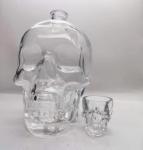 1000ml/1500ml/1750ml Skull Head Whiskey Bottle/Whiskey Glass Container