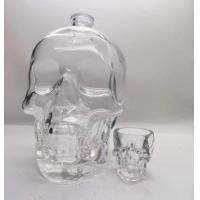 Buy cheap 1000ml/1500ml/1750ml Skull Head Whiskey Bottle/Whiskey Glass Container product