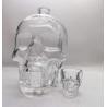 Buy cheap 3000ML Large Alcohol Bottle glass crystal skull decanter For Vodka from wholesalers
