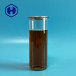 Iced Cold Coffee Chocolate Plastic Drink Can 310ml Clear Straight Side Flat