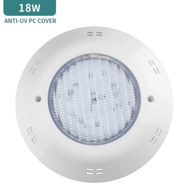 Quality Surface Mount IP68 Dimmable Led Pool Light 18X1W Transparent PC for sale