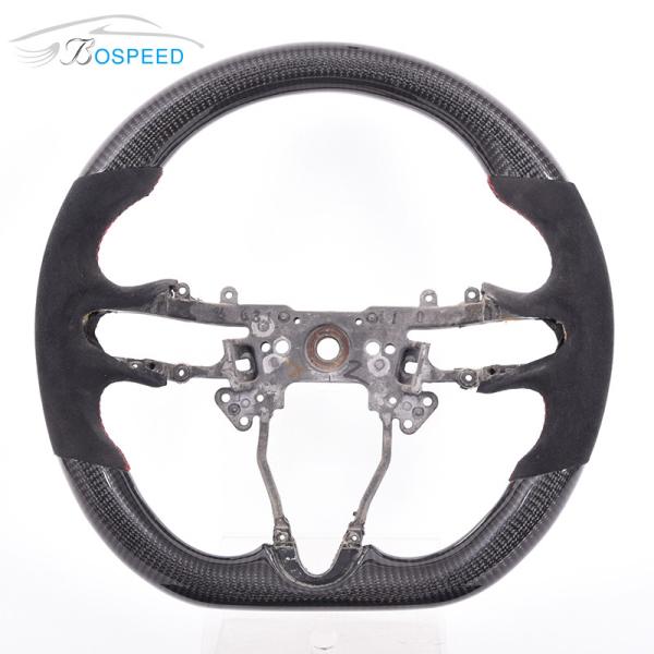 Buy cheap ODM Black RGB Honda Carbon Fiber Steering Wheel Leather Sports New from wholesalers