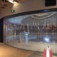 Buy cheap Motorized Transparent PVC Sliding Shutter Doors For Commercial Building product