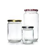 Food Grade Round Transparent 25ml To 1000ml Jam Honey Jelly Glass Storage Jar