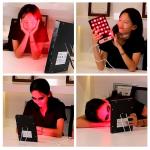 No Flicker Handheld Red Light Therapy 660nm 850nm 230*170*23mm Dimension