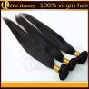Buy cheap Natural Black Remy Virgin Human Hair Extensions Straight Type from wholesalers