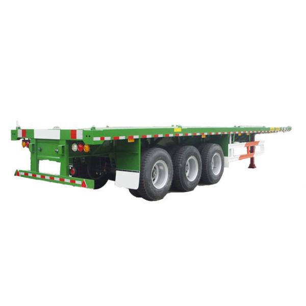 Buy cheap 2500mm WMI Shipping Container Flatbed Trailer Fuwa Three Axle Flatbed from wholesalers