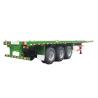 Buy cheap Yellow 12500mm Flatbed Truck Container Q345 40ft Flat Bed Trailer from wholesalers