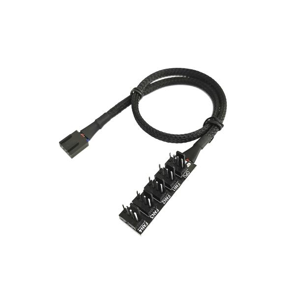 Buy cheap 4 Pin 1 Female To 5 Male Computer Chassis Host Case CPU Fan Cable from wholesalers