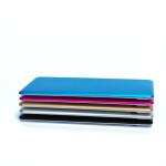 Super Slim Aluminum Metal Mobile Phone Power Bank 3200mAh 5V 2A with Cable