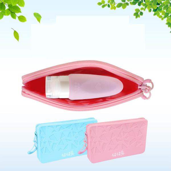 Buy cheap Large Capacity Square Silicone Cosmetic Organiser Travel Portable Storage Bag Waterproof Storage Bag from wholesalers