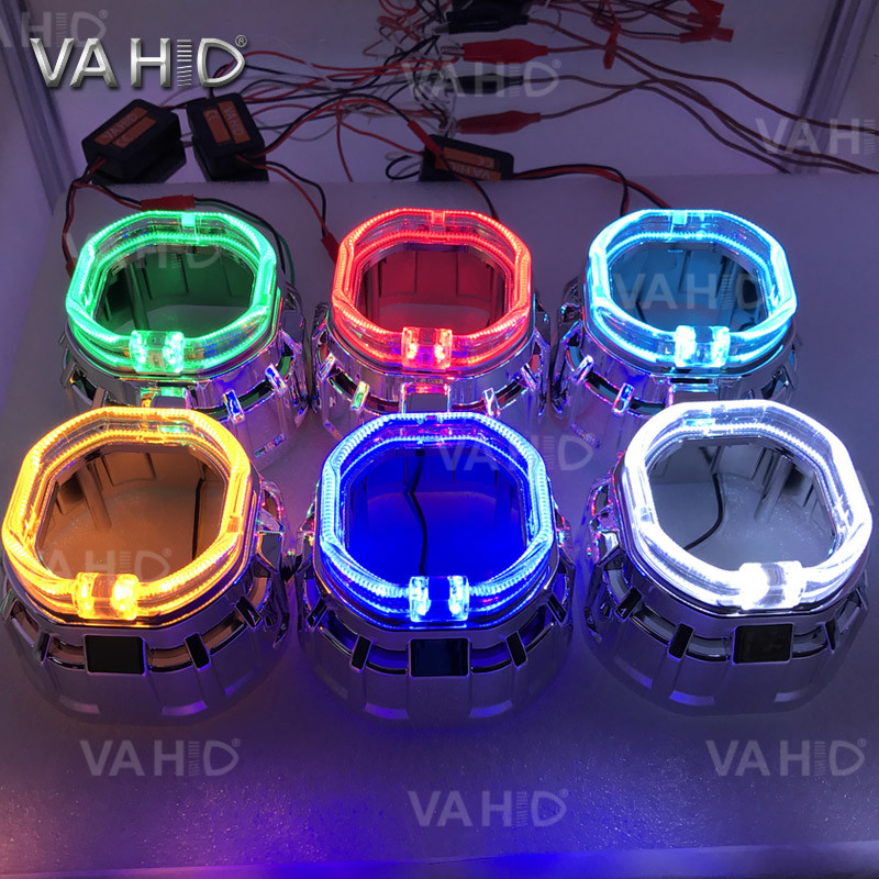 CH27S 2.5inch Square Crystal angel eye Bixenon Car hid xenon projector kit