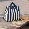 Buy cheap Large-Capacity Stripe Canvas Handbag Women Bag Simple Supermarket Green Shopping Bags from wholesalers