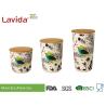 Buy cheap Customized Printing Bamboo Fiber Storage Box , Anti - Bacteria Melamine Food Containers from wholesalers