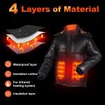 USB Powered Electric Heated Jacket Men'S Cotton Padded Puff Jacket 5v 7.4v 12v