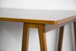 Walnut Solid Wood Home Office Desk Workstation With Desktop Panel